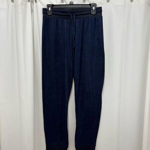 Joe Boxer Blue Sweatpants Relaxed Fit Elastic Waist